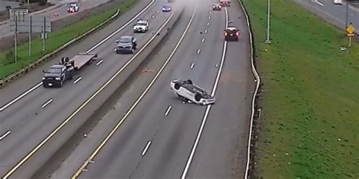 ‘Over 100 mph’: Car overturns in Southwest Washington high-speed chase
