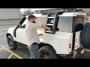 Demonstrating the ladder & air intake (snorkel) on my 2022 Landrover Defender X-Dynamic S