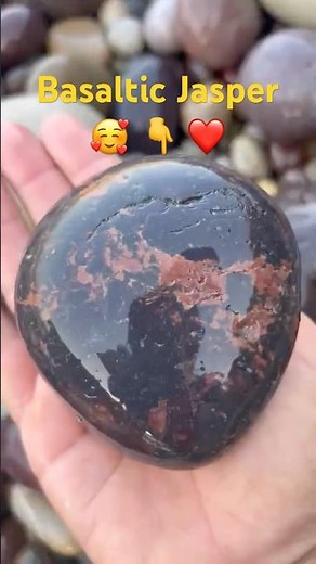 Beautiful ocean polished Basaltic Red Jasper ❤️