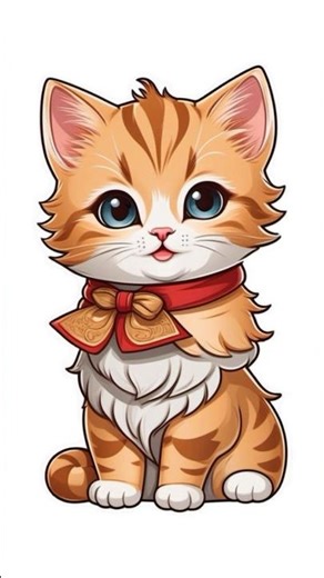 How to draw a cartoon kitten, #drawing, #video, #cat, #kitten, #howtodraw, #animals