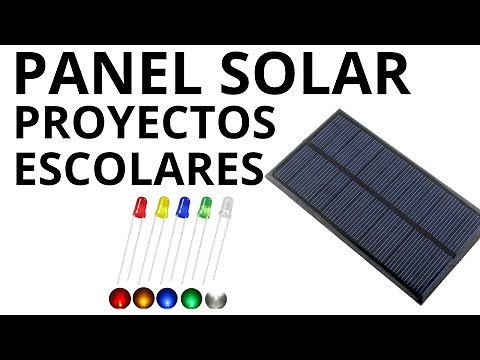 Panel solar para maquetas escolares