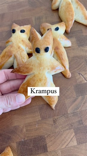 Astrid Lamarche on Instagram: "Remember Christoph Waltz talking Krampus with Jimmy Fallon? On December 6th we celebrate St. Nikolaus Day in Austria. He brings small gifts to children - they wake up to their boots filled with sweet treats after placing them outside the night before. Krampus is the complementing part of this. Whereas St. Nikolaus is the good guy, Krampus is here to threaten us 😬😄 In certain regions of Austria, people put on really scary Krampus costumes and masks a
