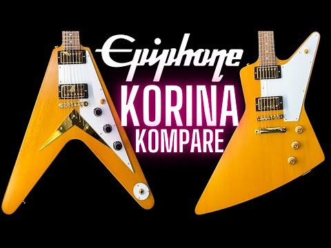 Epiphone KORINA FLYING V vs EXPLORER