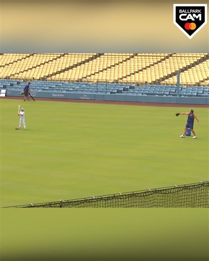 256K views · 2.6K reactions | Clayton Kershaw enjoying some time on the field with his son   Mastercard #BallparkCam | MLB Network | Facebook
