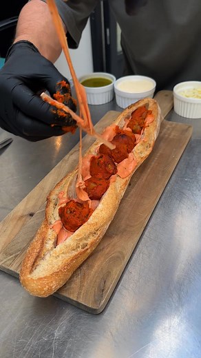 Cheesy Meatball Sub! Big bites, bold flavor 🧆🧀 | Chefclub GruB