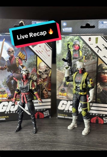 What’s up everyone! Here’s a quick recap of the figures we opened up on live this afternoon! I was a little scared with Vypra, but luckily I got a good copy of this figure! The Cobra Officer was just a great troop builder! And to top it off we built a Lego Iron Spider bust🔥🔥🔥🔥 #actionfigures #figtok #gijoe #marvel #livehighlights
