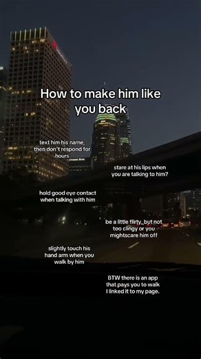 How to make him like you back