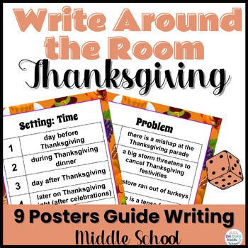 Fun Thanksgiving Writing Activity | Creative Writing | Game Activity | Grade 5-8