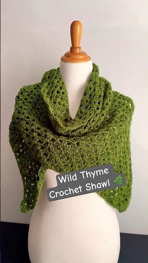 Wild Thyme Crochet Shawl 🌿 #fiberflux