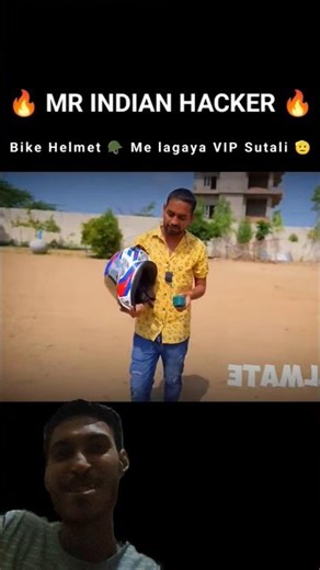 Bike Helmet Me lagaya VIP Sutali 🤓 | mr Indian hacker #helmet #experiment #mrindianhacker #shorts