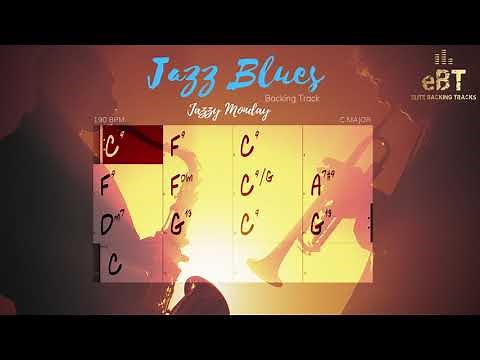 Fast Jazz Blues Backing Track in C!