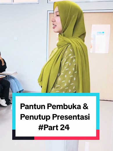 Pantun Pembuka dan Penutup Presentasi yang Menarik