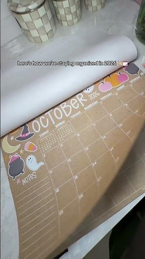 The cutest 18-month desktop calendar so we can stay organized and keep track of our busy schedule in