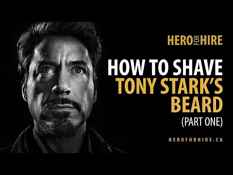 How To Shave A Perfect Tony Stark Beard Shaving Tutorial Part 1