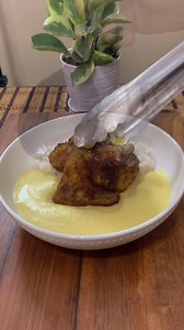 Puré de Papa Amarilla y Pollo a la Olla