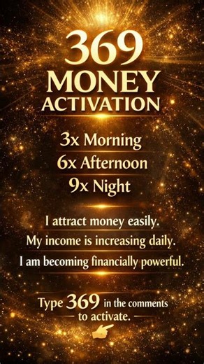 369 Money Manifestation | Repeat This & Attract Wealth Fast #shorts #shortsfeed #viral