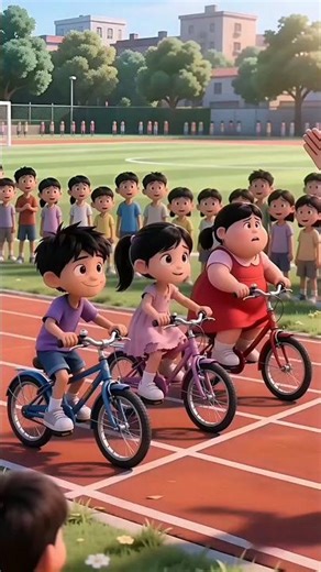 lomba sepeda gayung! #shorts #animasi #kartun