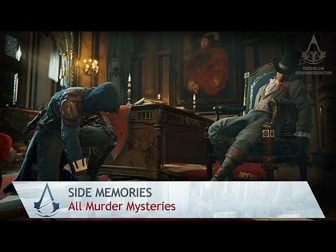 Assassin's Creed: Unity - Side Memories - All Murder Mysteries [Location & Culprit]