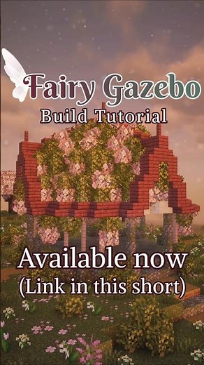 Fairy Gazebo Build Tutorial available now 💖 #minecraft #shorts #fairy #minecrafttutorial