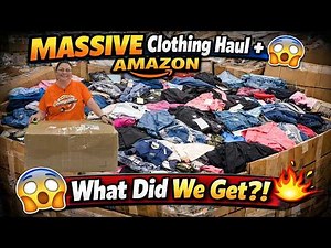 MASSIVE Clothing Haul + 2,000 Piece Amazon Pallet Unboxing! 😱 What Did We Get?!