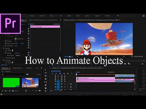 How to animate objects in premiere pro How to move a object easy tutorial