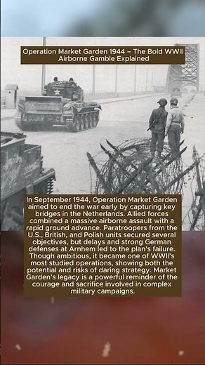 Operation Market Garden 1944 – The Bold WWII Airborne Gamble Explained