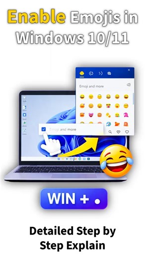 Enable Emoji Keyboard on Windows 💻⚡| Part 2 Detailed | Latest 2026 #windows11 #pcsettings #windows