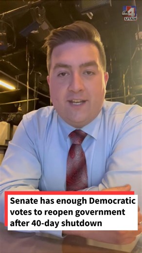 Our Jordan Tracy breaks down the announcement that there could be enough votes in the Senate to reopen the federal government after a grueling 40-day shutdown. | ABC4 Utah