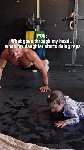 Justin Makhlouf on Instagram: "Honestly… this is one of the best parts about having a home gym. Your kids start to associate movement with fun. They see you doing it, and before long they want to be part of it. And you don’t even need a home gym. A family walk or jog. A few push-ups or sit-ups in the lounge room at night. If it’s consistent, it won’t be long before they’re doing it with you. That’s how habits are passed on. Not through words. Through example. #OtnMade #2Corinthians12v9 #CoachMak