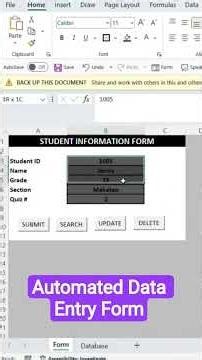Automated Data Entry Form VBA