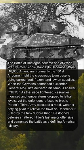 PATTON’S WINTER RESCUE #BattleOfBastogne #BattleOfTheBulge #WWIIHistory #101stAirborne #Patton #CobraKing #MilitaryHistory #WW2 #HistoryReels | Gist of History