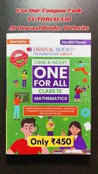 Oswaal CBSE & NCERT One for All Class 12 Mathematics | Competency-based Questions | For 2027 Exam