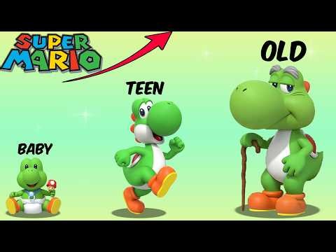 Supermario Bros Characters Growing Up Evolution! | Princess Peach, Yoshi, Bowser, Luigi, Mario, toad