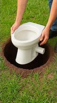 Drop the old toilet into the hole you be Amazed - Many people do not know the secret