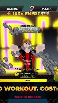 Doing my 11504 Rebirth on Roblox strongman simulator