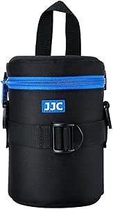 JJC Deluxe Lens Case Pouch Bag for Canon EF-S 17-55mm/17-85mm,EF 35mm f2, RF 85mm f2 Macro, Nikon AF-S 18-200mm/18-105mm/18-300mm/55-200mm, Fujifilm XF 56mm f1.2 R & More Lens Below 3.1" x 5.3"(D x L)