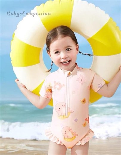 Toddler Girl Swimsuit – One-piece Bathing Suit for 1-4 Years – Kids Swimwear With Ruffles – Soft Stretchy Bathing Suit for Infant - Etsy