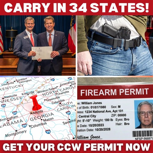 🚨 US Expands Georgia Concealed Carry Rights — Carry in 34 States! 🇺🇸 Get Your Georgia CCW Permit ONLINE NOW — 100% Money-Back Guarantee 💰 Lowest Confirmed Price in the Entire State 🏆 Longest-Running Online CCW Training Program in (STATE) ⬇️ Click Below To Get Started Now | Conceal Permit Center