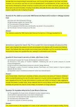 AP US History Unit 1 Test Questions!!!!! & Triv video