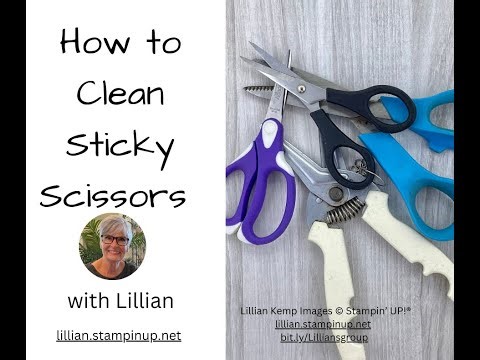 How to Clean Sticky Scissors