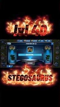 leveling up stegosaurus to lvl 30 in Jurassic world the game #jurassicworldthegame