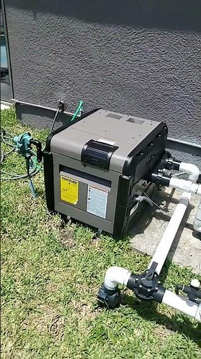 250k Hayward propane heater installed