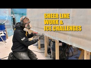 Snowed In! But Our Sailboat Build Won't Wait - Ep. 378 RAN Sailing