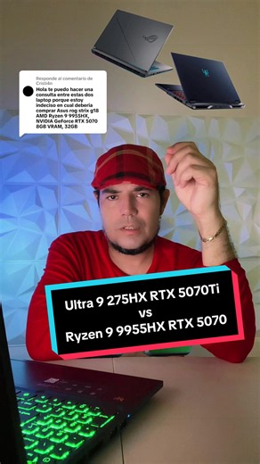 Asus ROG Strix Ultra 9 275HX RTX 5070Ti vs Acer Predator Ryzen 9 9955HX RTX 5070
