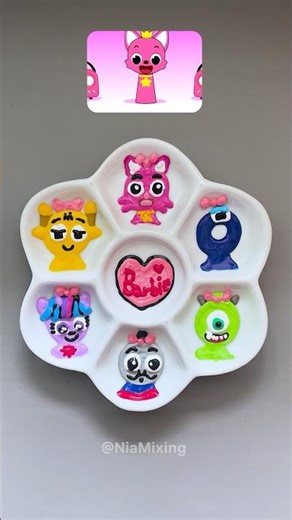 Sprunki barbie girl color mixing💖Guess the Final color! #colormixing