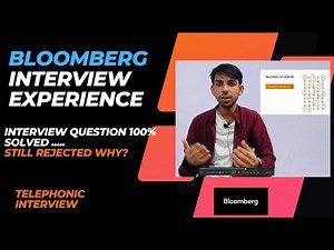 Bloomberg Interview Experience || Telephonic Interview || Interview Mistakes to Avoid