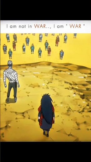 MADARA ~ 4th Great Ninja War( 1 vs 80000 ).🔥#madara #naruto #edit