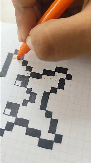 Cute Star Pixel Art ⭐✨ | Easy Grid Drawing Tutorial