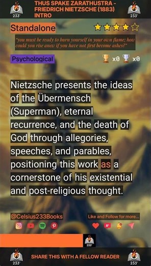 Thus Spake Zarathustra - Friedrich Nietzsche (1883) Intro