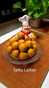 What is Sattu flour? I have used roasted brown chana flour here. Packed with protein and healthier as it is ground along with the skin mostly. Can I use Jaggery? I haven't tried personally but....Yes, you can use powdered jaggery. 2 cups Sattu (Chana sattu) 1 cup sugar 1/2 cup ghee 2 cardamom #trending #reeltoreel #reelkarofeelkaro #reelitfeelit #recipeoftheday #recipes #sattuladdoo | Rak's Kitchen